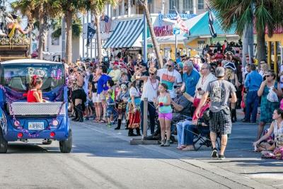 tybee island pirate fest parade spectators family friendly