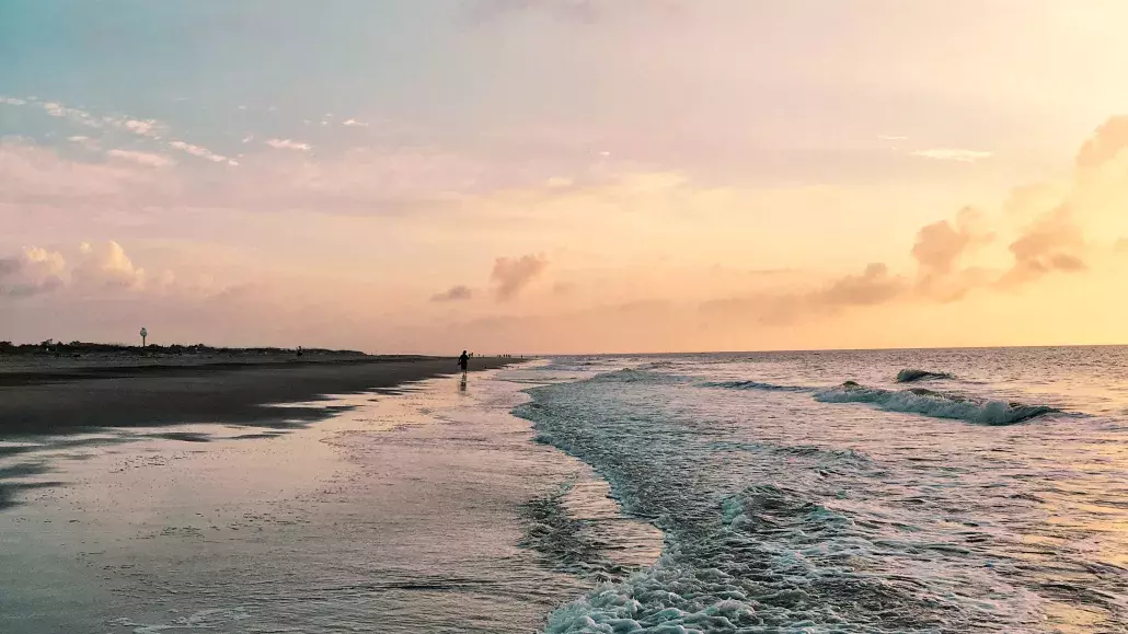 South Beach Sunrise Tybee Island