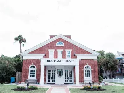 Exterior view of the historic Tybee Island Post Theater