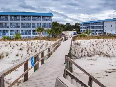 Tybee Island Rentals beach condo view of the sand